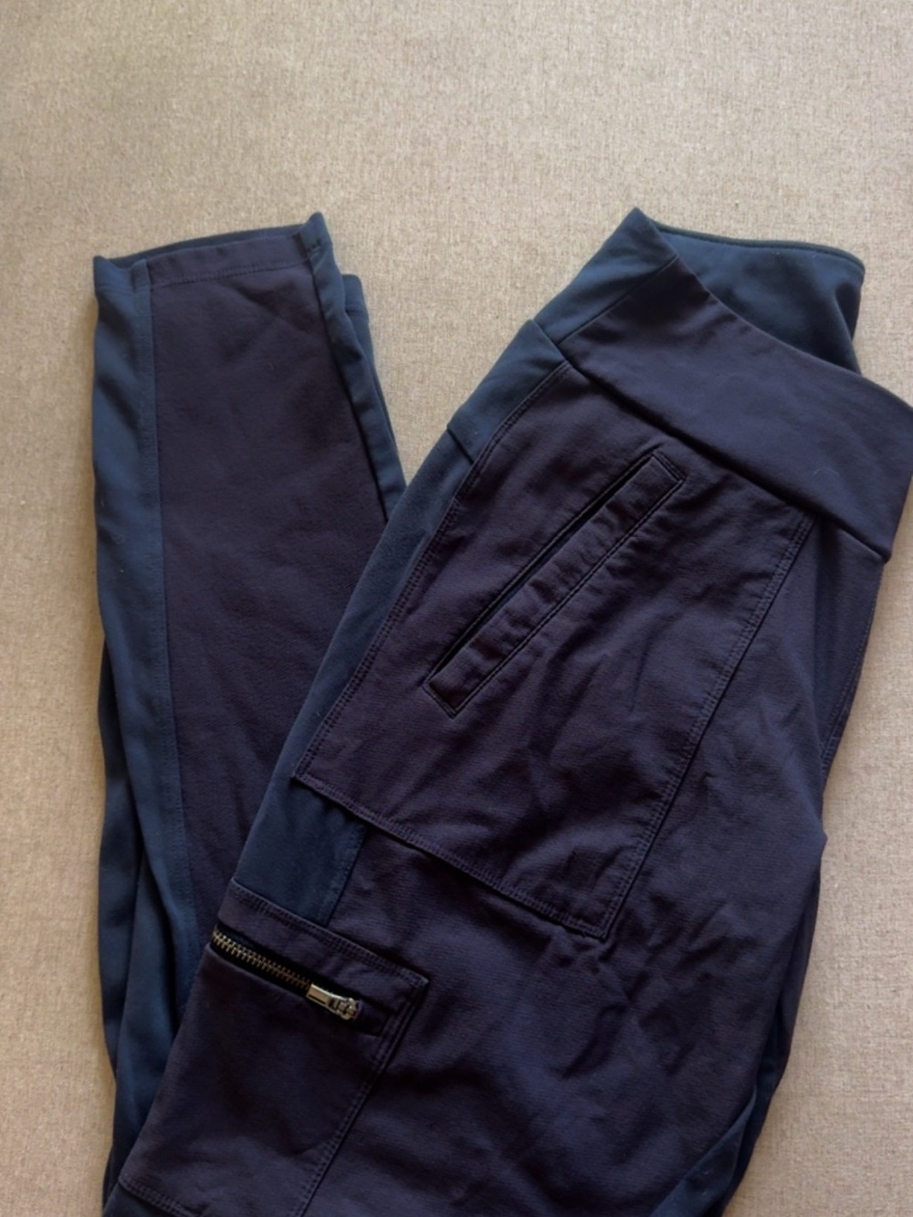 Athleta Navy High-Rise Performance Joggers